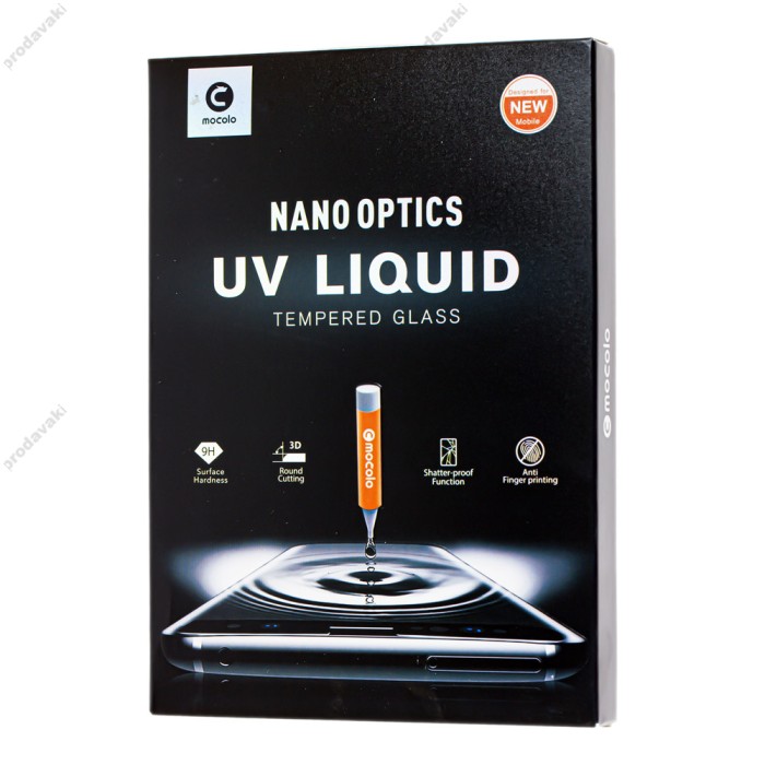 Захисне скло для Samsung S8+ (G955) Mocolo UV Nano прозорий клей + лампа