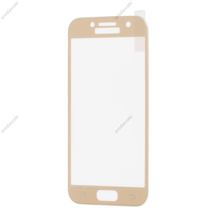 Захисне скло для Samsung A3/A320 (2017) Silk Screen золото
