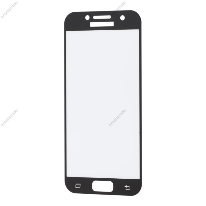 Захисне скло для Samsung A3/A320 (2017) чорний (OEM)