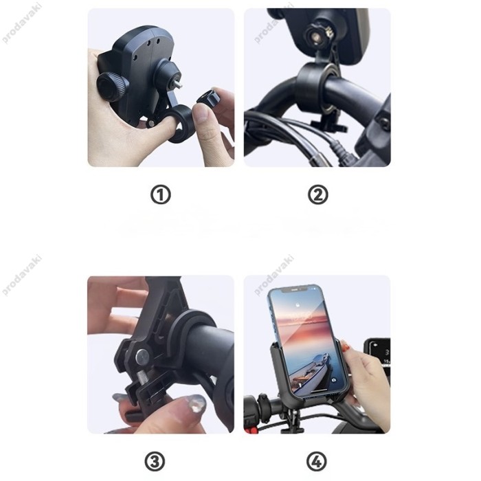 Тримач телефону для велосипеда/мотоцикла JOYROOM JR-ZS431 Bike Phone Mount Holder Black