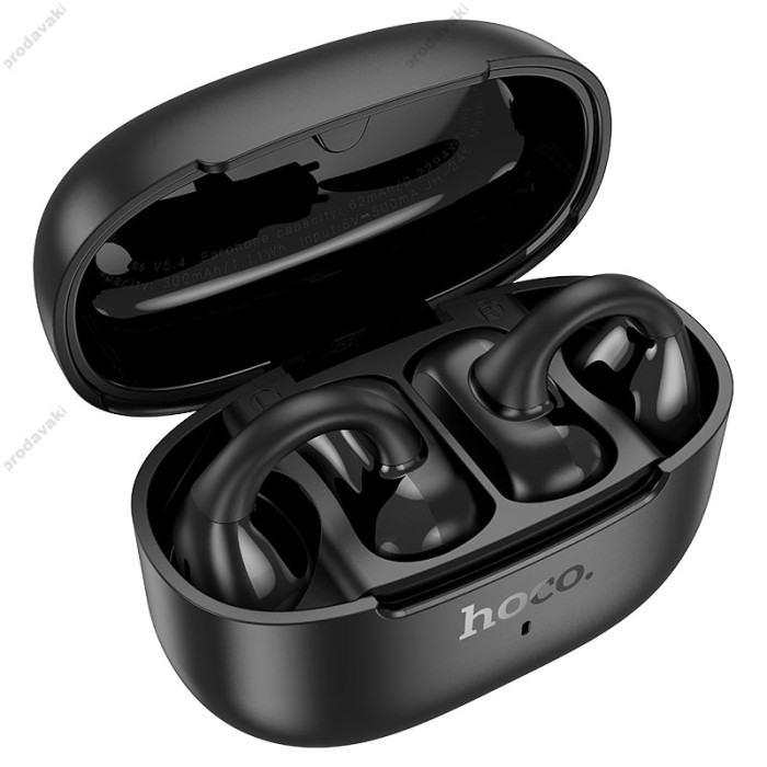 Бездротові Bluetooth навушники Hoco EA9 Clear sound clip-on true wireless headset BT 5.4 Black