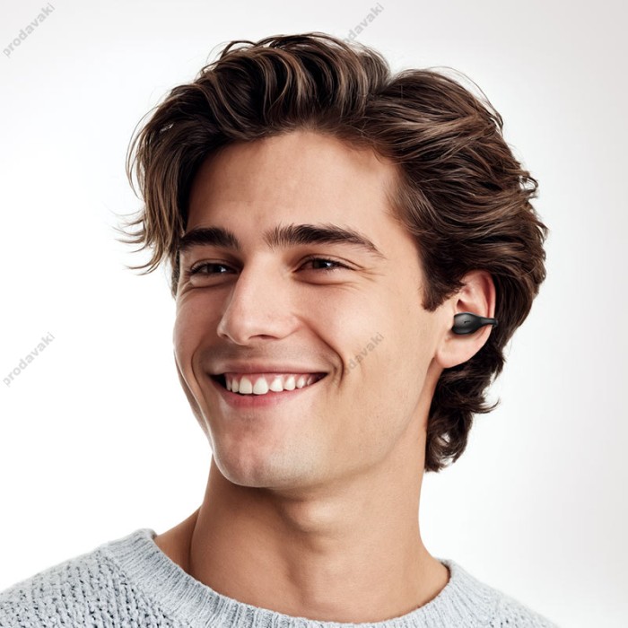 Бездротові Bluetooth навушники Hoco EA9 Clear sound clip-on true wireless headset BT 5.4 Black