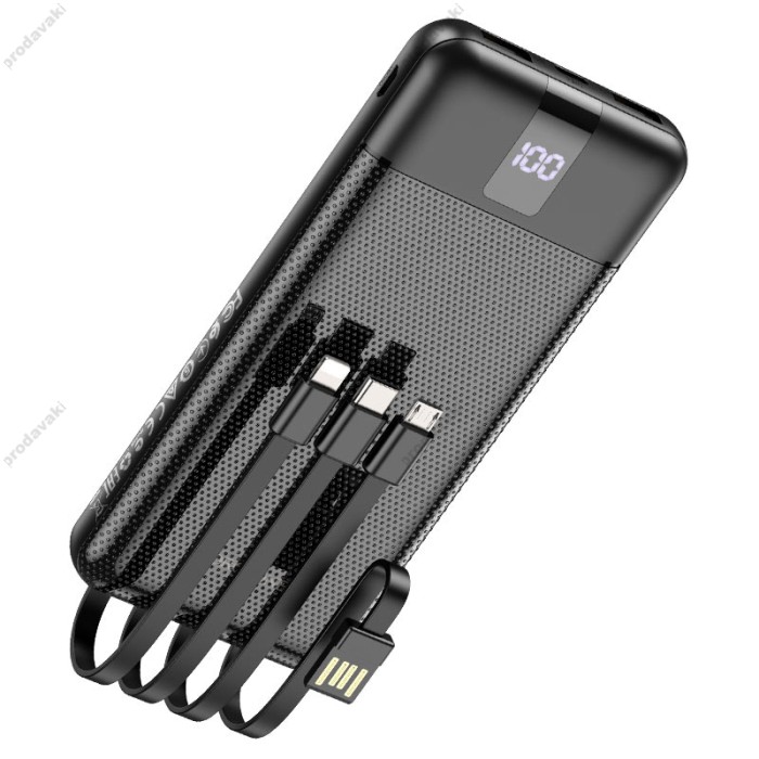 Повербанк портативний акумулятор Power bank BOROFONE BJ20 10000 mAh Black