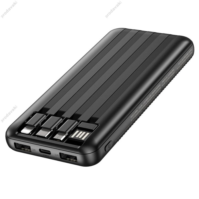 Повербанк портативний акумулятор Power bank BOROFONE BJ20 10000 mAh Black