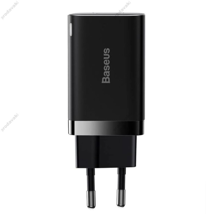Мережевий зарядний пристрій Baseus Super Si Pro Quick Charger C+U 30W Black CCSUPP-E01
