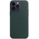 Чохол Leather Case Full MagSafe шкіряний iPhone 14 Pro Forest Green