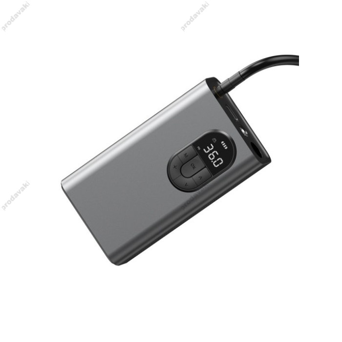 Автомобільний компресор насос Baseus Energy Source Inflator Pump 7500 mAh Grey (CRCQB02-0A)