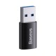 Перехідник Адаптер-перехідник Baseus Ingenuity Series Mini OTG Adaptor USB 3.1 to Type-C Black (ZJJQ000101)