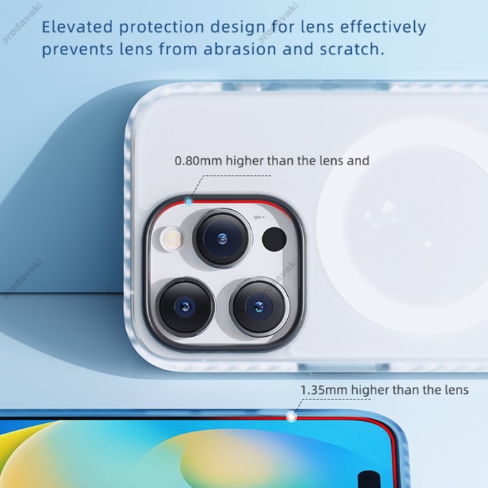 Чохол - накладка Rock Double-layer Armor Shield MagSafe Magnetic iPhone 14 White