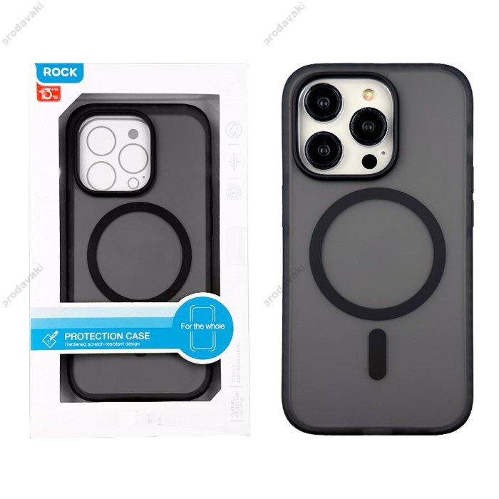 Чохол - накладка Rock Double-layer Armor Shield MagSafe Magnetic iPhone 14 Black