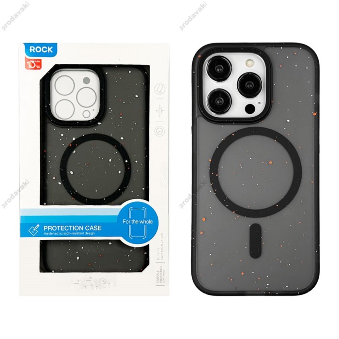 Чохол - накладка ROCK Guard Ink Splash MagSafe iPhone 14 Pro Max Black
