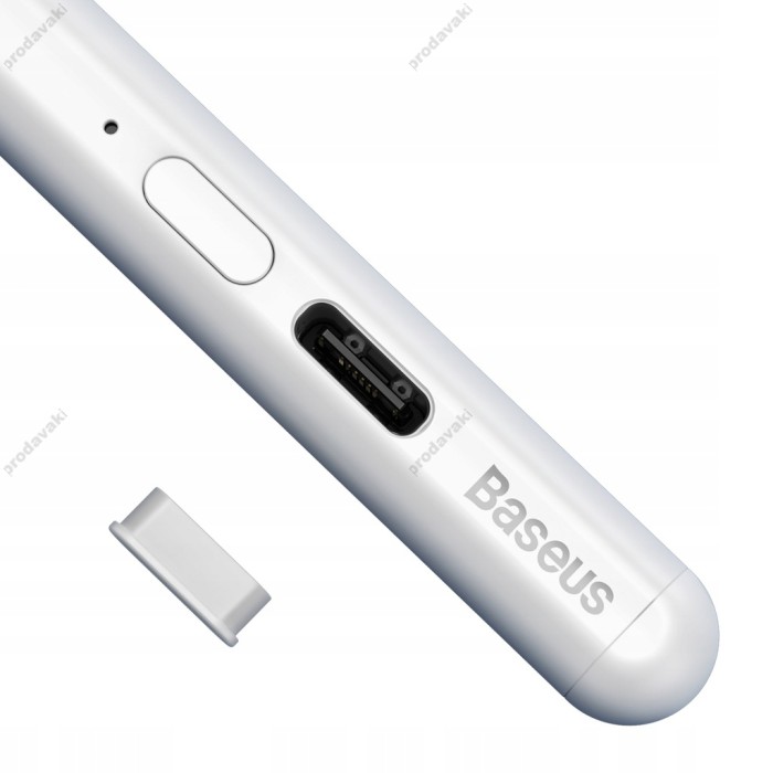 Стілус Baseus Smooth Writing Capacitive Stylus (Active version) Anti misoperation White SXBC000002
