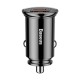Автомобільний зарядний пристрій Baseus Circular Car Charger PD QC4.0 5A 30W Black CCALL-YS01