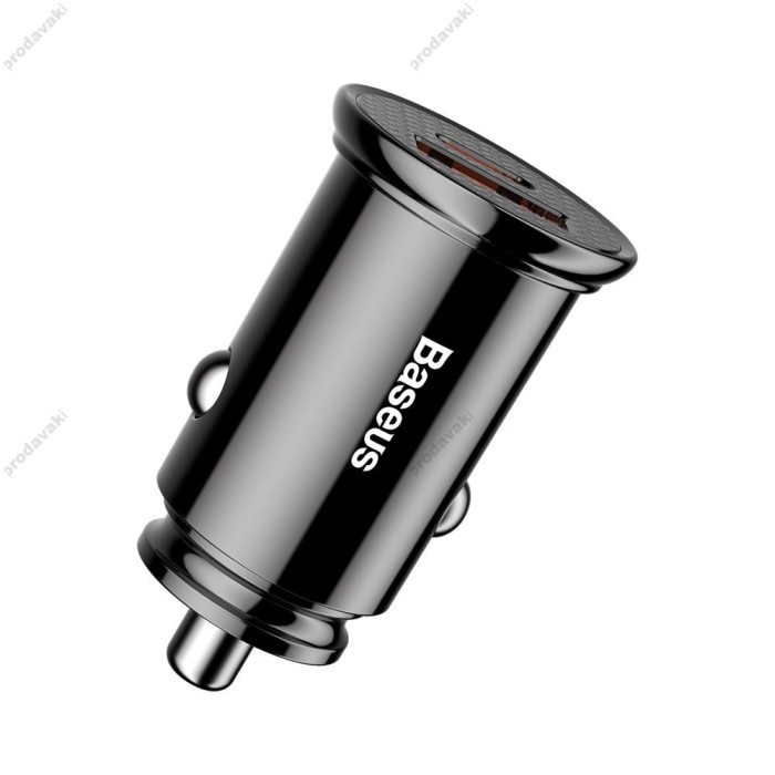 Автомобільний зарядний пристрій Baseus Circular Car Charger PD QC4.0 5A 30W Black CCALL-YS01
