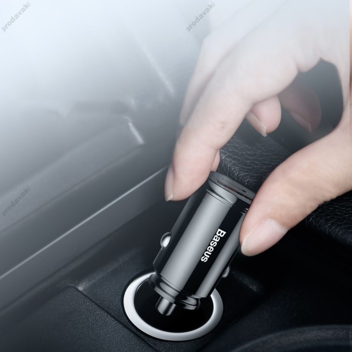 Автомобільний зарядний пристрій Baseus Circular Car Charger PD QC4.0 5A 30W Black CCALL-YS01