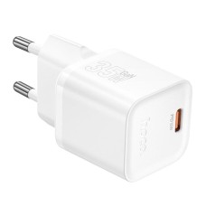 Мережевий зарядний пристрій HOCO N66 Ingenious single port PD charger 35W White