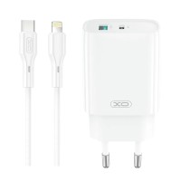 Мережевий зарядний пристрій XO CE29 Fast Charger with Lightning cable 20W White
