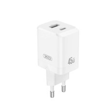 Мережевий зарядний пристрій XO CE36 GaN Fast Charger 45W White