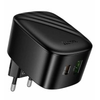 Мережевий зарядний пристрій HOCO CS102A folding charger 30W Black