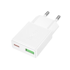 Мережевий зарядний пристрій HOCO N73 Speed PD ultra-thin charger charger 20W White