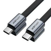 Кабель ACEFAST C27-04 magnetic charging data cable Type-C to Type-C 60W 3A 1.2m Black