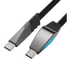 Кабель ACEFAST C30-03 silicone fast charging data cable Type-C to Type-C 240W 5A 1.6m Black