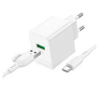 Мережевий зарядний пристрій Borofone BAS11A Frudite single port charger Type-C cable 10.5W White