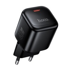 Мережевий зарядний пристрій HOCO N84 Mini single port charger 45W Black