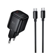 Мережевий зарядний пристрій HOCO N84 Mini single port charger Type-C cable 45W Black