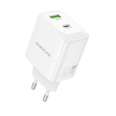 Мережевий зарядний пристрій Borofone BN30 Lustrous charger 45W White