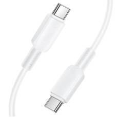 Кабель BOROFONE BX127 Regalo PVC charging data cable USB to Type-C 20шт 3A 1m White