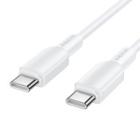 Кабель BOROFONE BX127 Regalo PVC charging data cable Type-C to Type-C 20шт 60W 3A 1m White