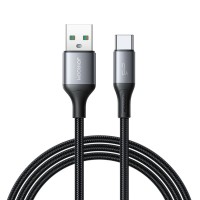 Кабель JoyRoom S-A28 Flash Fast charging data cable USB to Type-C 3A 1m Black