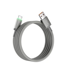 Кабель Wiwu Wi-C082 Maglink Magnetic charging data cable USB to Type-C 60W 3A 1m Grey