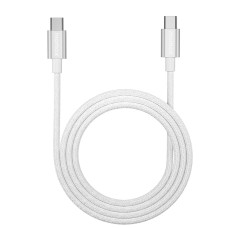 Кабель Momax DC30 Elite Nylon Cable Type-C to Type-C 60W 3A 1.5m White