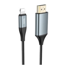 Кабель HOCO UA15 High definition on-screen cable Lightning to HDTV (HDMI) 4K 2m Grey