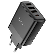 Мережевий зарядний пристрій HOCO C127A Intelligent four-port 45W Black