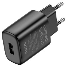 Мережевий зарядний пристрій Hoco C134A Solid single port charger 12W Black