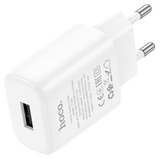 Мережевий зарядний пристрій Hoco C134A Solid single port charger 12W White