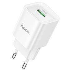 Мережевий зарядний пристрій Hoco C145A Charm single port QC charger 18W White