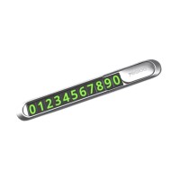 Автовізитка тимчасова карта паркування Yesido C88 Parking card Metal grey