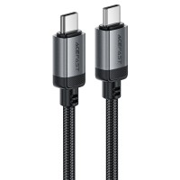 Кабель ACEFAST C20-03 aluminum alloy charging data cable Type-C to Type-C 60W 3A 1.2m Black