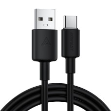 Кабель ACEFAST C25-04 silicone charging data cable USB to Type-C 3A 1.2m Black