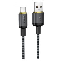 Кабель HOCO X128 Benefit charging data cable USB to Type-C 36W 3A 1m Black