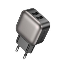Мережевий зарядний пристрій Borofone BAS51A Absolute dual port charger 12W Black