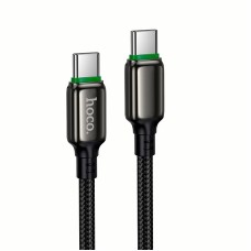 Кабель HOCO X127 Exceed charging data cable Type-C to Type-C 60W 3A 1m Black