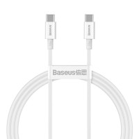Кабель Baseus Superior Series Fast Charging Data Cable Type-C to Type-C 100W 5A 1m White CATYS-B02