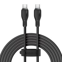 Кабель Baseus Pudding Series Fast Charging Cable Type-C to Type-C 100W 5A 2m Black P10355702111-01