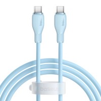 Кабель Baseus Pudding Series Fast Charging Cable Type-C to Type-C 100W 5A 1.2m Blue P10355702311-00