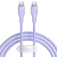 Кабель Baseus Pudding Series Fast Charging Cable Type-C to Type-C 100W 5A 1.2m Purple P10355702511-00